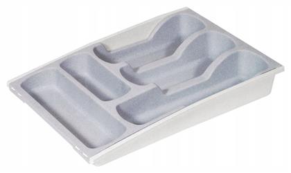 LUN119 Θήκη για Μαχαιροπίρουνα Συρταριού Πλαστική σε Γκρι Χρώμα 42x30x6.4cm Curver