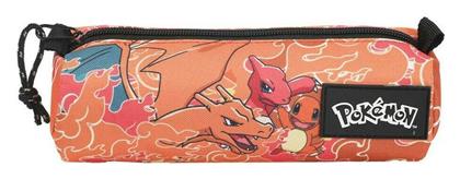 Pokemon Charmander Charmeleon Charizard Κασετίνα Βαρελάκι με 1 Θήκη Πορτοκαλί CyP Brands