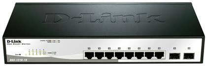 D-Link DGS-1210-10 Managed L2 Switch με 8 Θύρες Gigabit (1Gbps) Ethernet και 2 SFP Θύρες - D Link