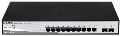 D-Link DGS-1210-10P v1 Managed L2 Switch με 10 Θύρες Gigabit (1Gbps) Ethernet και 2 SFP Θύρες - D Link