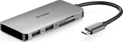 D-Link USB-C Docking Station με HDMI 4K PD Ασημί (DUB-M610) από το Public