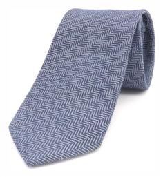 Ανδρική Γραβάτα Μεταξωτή με Σχέδια σε Μπλε Χρώμα Daniele Alessandrini