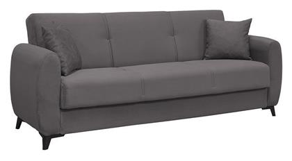 Dario Τριθέσιος Καναπές Κρεβάτι Υφασμάτινος 210x80x75εκ. Γκρι - Woodwell