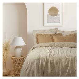 0459 Κουβέρτα Πικέ Υπέρδιπλη 220x240εκ. Μπεζ Das Home