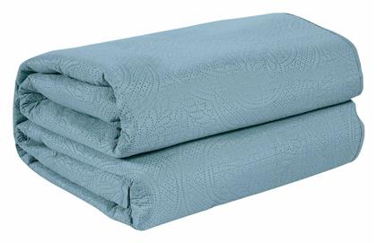 9563 Κουβερλί Υπέρδιπλο Microfiber Μπλε 220x240cm Das Home