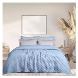 9632 Κουβερλί Υπέρδιπλο Microfiber Μπλε 220x240cm Das Home