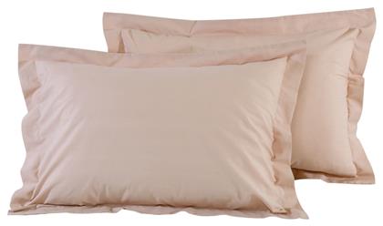 Best 1011 Σετ Μαξιλαροθήκες Oxford 50x70εκ. Μπεζ Das Home
