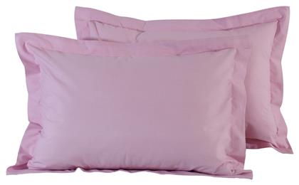 Best 1012 Σετ Μαξιλαροθήκες Oxford 50x70εκ. Ροζ Das Home