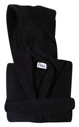 Casual Μπουρνούζι με Κουκούλα Black 430gr/m² Das Home