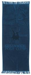Greenwich Polo Club 2808 Πετσέτα Θαλάσσης με Κρόσσια Μπλε 170x70εκ. Das Home