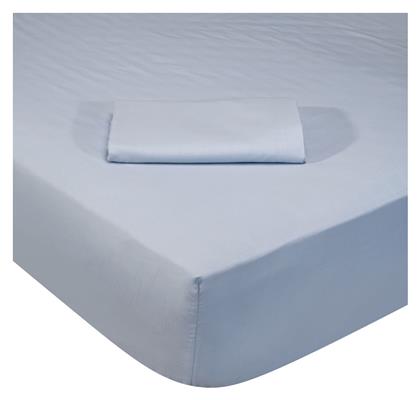 Υπέρδιπλο 170x200+35εκ. με Λάστιχο 1018 Γαλάζιο Das Home