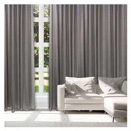 Κουρτίνα με Τρουκς 2225 Γκρι 300x265εκ. Das Home