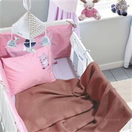Das Home Κουβέρτα Αγκαλιάς & Λίκνου Baby Relax 6544 Πικέ Ροζ 80x110cm από το Katoikein