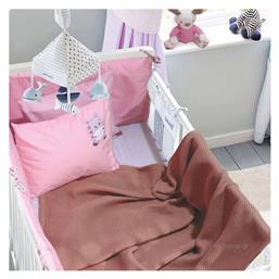 Κουβέρτα Αγκαλιάς & Λίκνου Baby Relax 6544 Πικέ Ροζ 80x110cm Das Home
