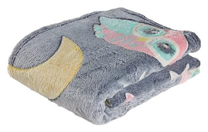 Κουβέρτα Αγκαλιάς & Λίκνου Fleece Γκρί 80x110εκ. Das Home