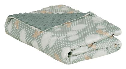 Κουβέρτα Αγκαλιάς & Λίκνου Fleece Mint 75x100εκ. Das Home