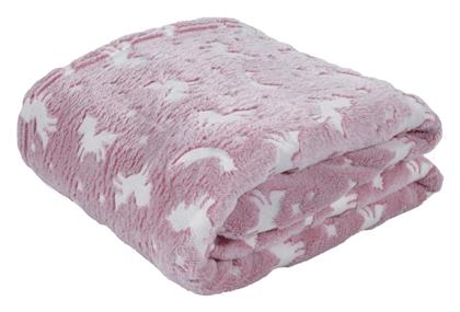 Κουβέρτα Fleece 4832 160x220εκ. Ροζ Das Home