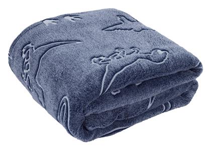 Das Home Κουβέρτα Fleece 4836 160x220εκ. Γαλάζια από το Plus4u