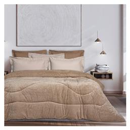 Κουβερτοπάπλωμα Υπέρδιπλο 220x240εκ. Sherpa Μπεζ Das Home