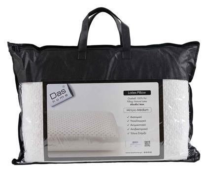 Μαξιλάρι Ύπνου Latex Ανατομικό Μέτριο 60x40x14cm Das Home