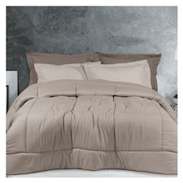 Πάπλωμα Υπέρδιπλο με Γέμιση Microfiber 220x240 9572 Σπαγγί Das Home