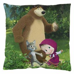 Παιδικό Διακοσμητικό Μαξιλάρι Masha And The Bear 5510 Μπλε Μ40xΥ40εκ. Das Home
