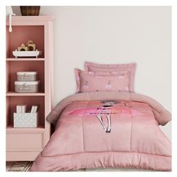 Παιδικό Κουβερτοπάπλωμα Μονό με Γέμιση Hollowfiber Pink 160x220εκ. Das Home