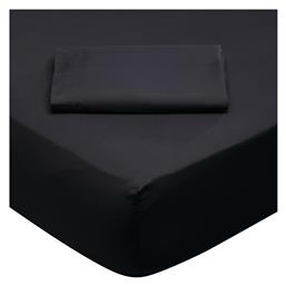 Ημίδιπλο 120x200+35εκ. με Λάστιχο 1015 Μαύρο Das Home
