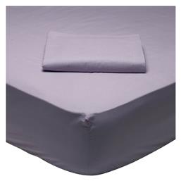 Σεντόνι Ημίδιπλο με Λάστιχο 120x200x35εκ. Best 1009 Λιλά Das Home