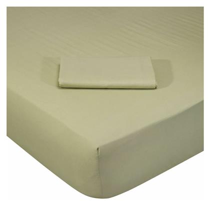 Σεντόνι Μονό με Λάστιχο 100x200x35εκ. 1016 Πράσινο Das Home