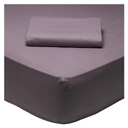 Σεντόνι Μονό με Λάστιχο 100x200x35εκ. Best 1010 Μωβ Das Home