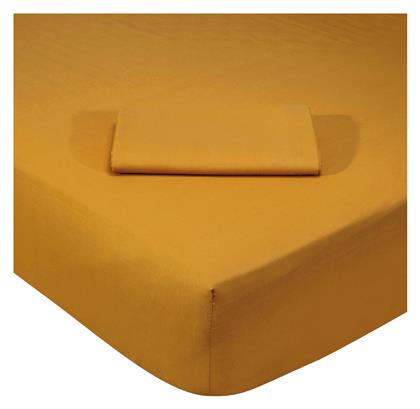 Μονό 100x200+35εκ. με Λάστιχο Κίτρινο Das Home