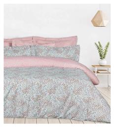 Σετ King Size 4τμχ 240x260+35εκ. με Λάστιχο Casual 5428 Mint, Rose Das Home