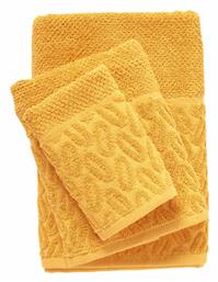 Σετ Πετσέτες Μπάνιου 3τμχ 0784 Ochre Βάρους 550gr/m² Das Home