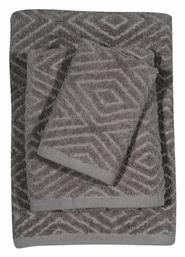 Σετ Πετσέτες Μπάνιου 3τμχ Best 0665 Καφέ Βάρους 480gr/m² Das Home