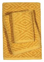 Σετ Πετσέτες Μπάνιου 3τμχ Best 0666 Ώχρα Βάρους 480gr/m² Das Home