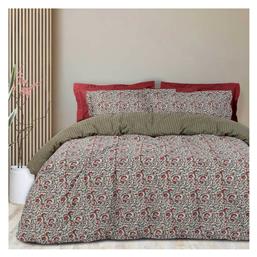 Σετ Σεντόνια King Size 260x280 9587 Κόκκινο / Πράσινο Das Home