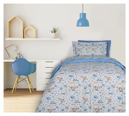 Σετ Σεντόνια Μονά Βαμβακερά Γκρι 170x240cm Das Home