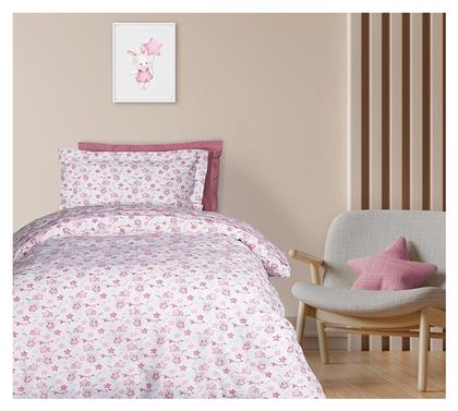 Σετ Σεντόνια Μονά Βαμβακερά Ροζ 170x240cm Das Home