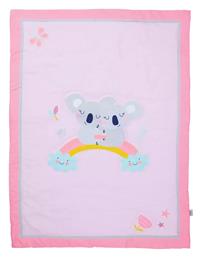 Βρεφικό Κουβερλί Microfiber Grey, Pink 110x150cm Das Home