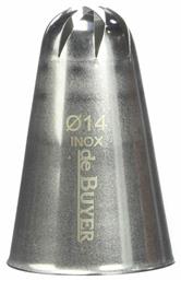 Rose Flower Μύτη για Κορνέ Ζαχαροπλαστικής Inox 2129.14N De Buyer