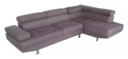 Delfie Γωνιακός Καναπές Υφασμάτινος 260x163x72εκ. Pakketo