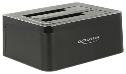 62661 Docking Station για 2 Σκληρούς Δίσκους SATA 3.5'' / 2.5'' με σύνδεση USB 3.0 (62661) DeLock