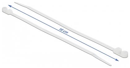 Δεματικά Καλωδίων 160x4.8mm Λευκό 10τμχ DeLock