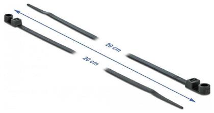 Δεματικά Καλωδίων 200x4.8mm Μαύρο 10τμχ DeLock