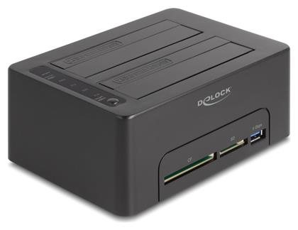 Docking Station για 2 Σκληρούς Δίσκους SATA 2.5'' / 3.5'' με σύνδεση USB 3.0 (64183) DeLock