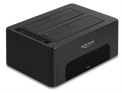 Docking Station για 2 Σκληρούς Δίσκους SATA 2.5'' / 3.5'' με σύνδεση USB 3.0 (64187) DeLock