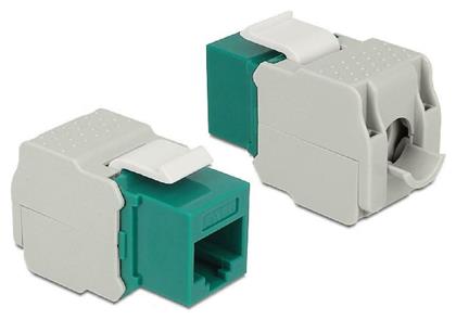 Keystone Module RJ45 jack to LSA Cat.6 UTP Green DeLock