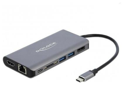 USB-C Docking Station με HDMI/DisplayPort 4K PD Ethernet (87683) DeLock