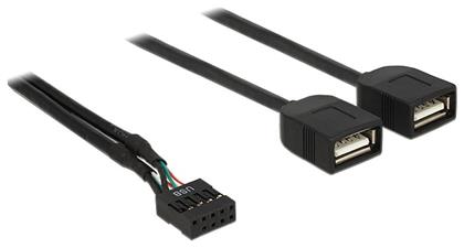 USB Cable Pinheader - USB 2.0 female 0.4m DeLock